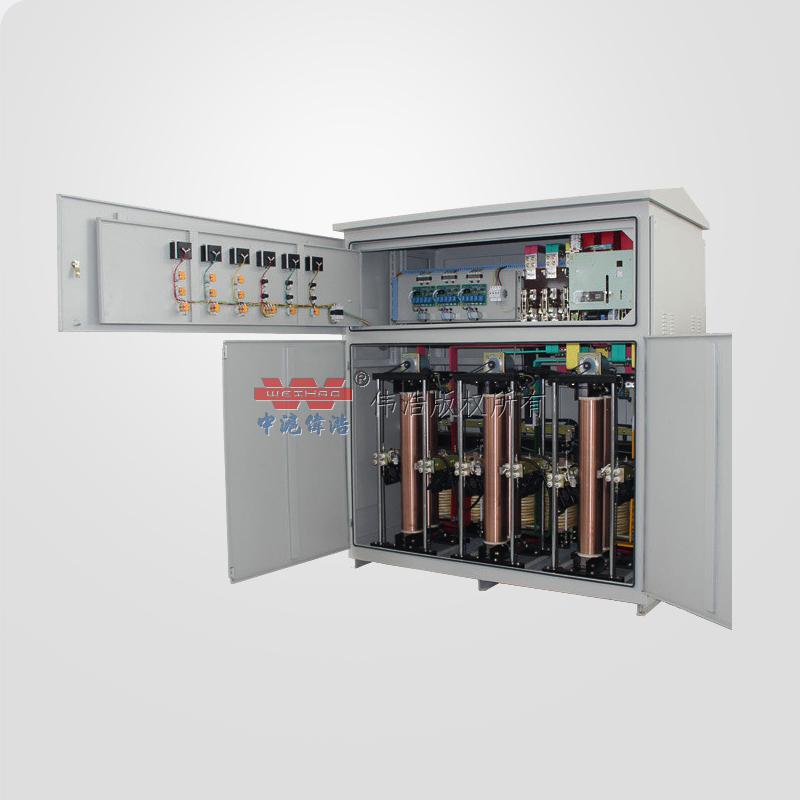 Outdoor three-phase automatic adjustment power compensation regulator